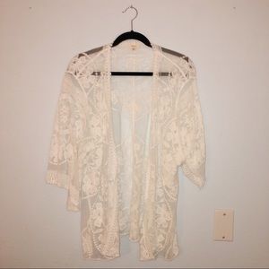 White Lace Kimono